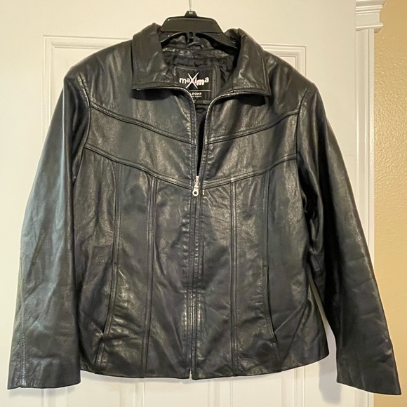 Wilsons Leather Jackets & Blazers - Maxima Dark Leather Women's Jacket